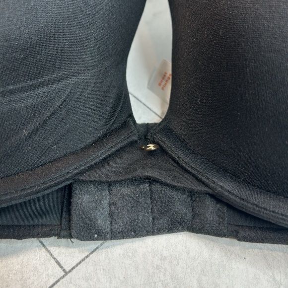 NWOT Cacique Lane Bryant Womans Push-Up Bra Black Boost Plunge UNDERWIRE 40D - Picture 2 of 8